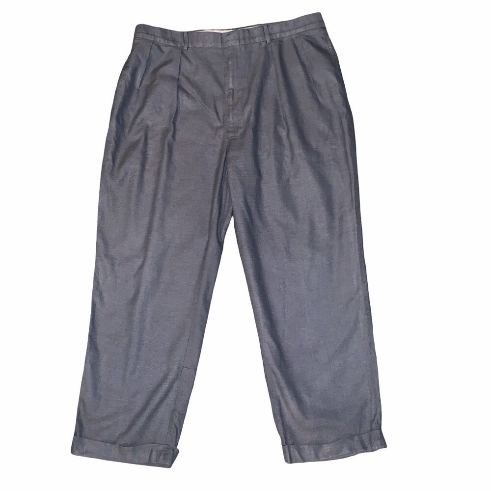 Vintage Polo Ralph Lauren Men’s Tweed Pants, Sz 38x30 100% Cotton Preppy 80’s